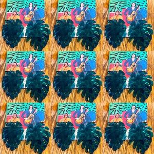 Handmade resin and sterling earrings.